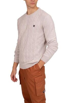 Maglia uomo a trecce con logo