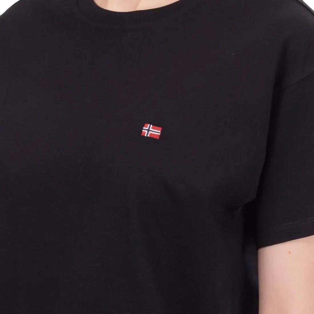 Napapijri Salis women's cotton t-shirt black