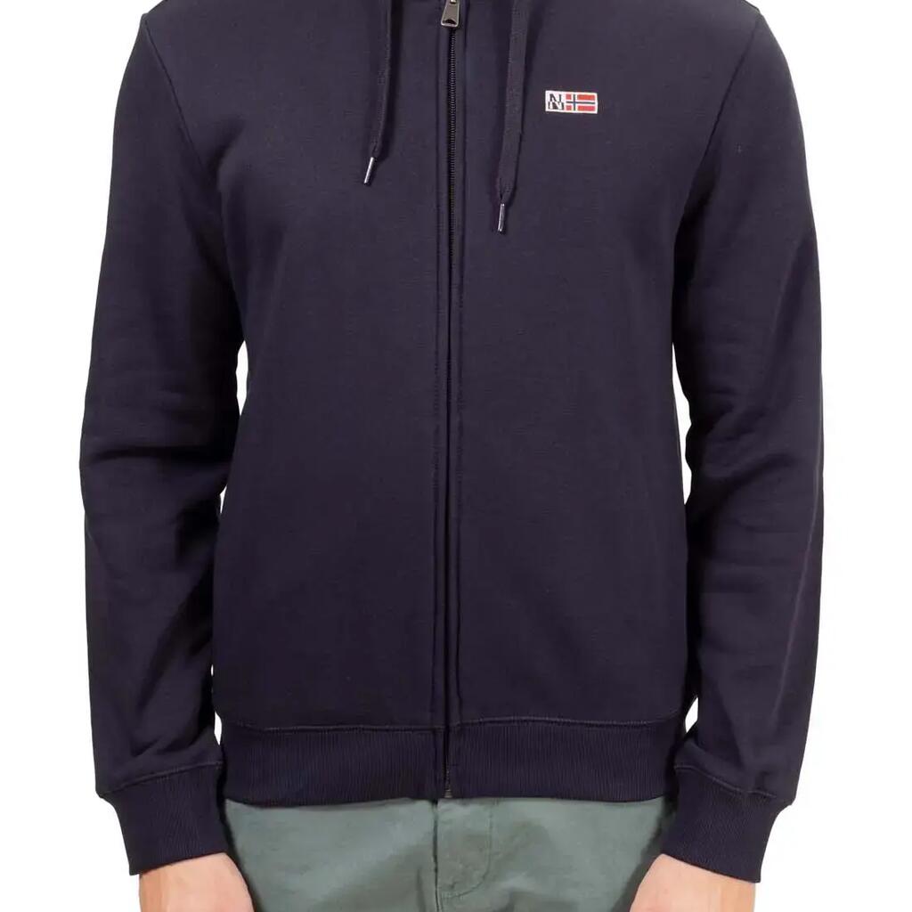 NAPAPIJRI Buri hooded zip sweatshirt - men's regular fit, black