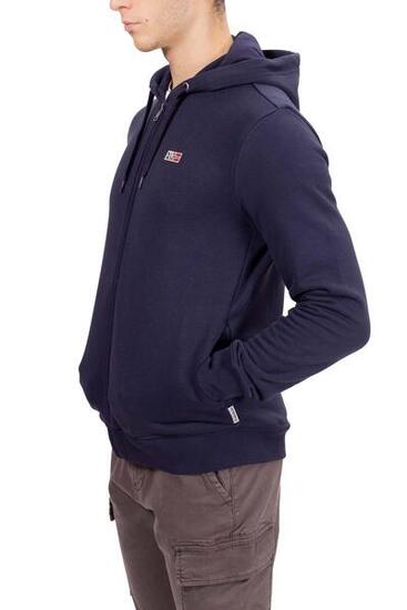 Felpa invernale uomo Buri con zip