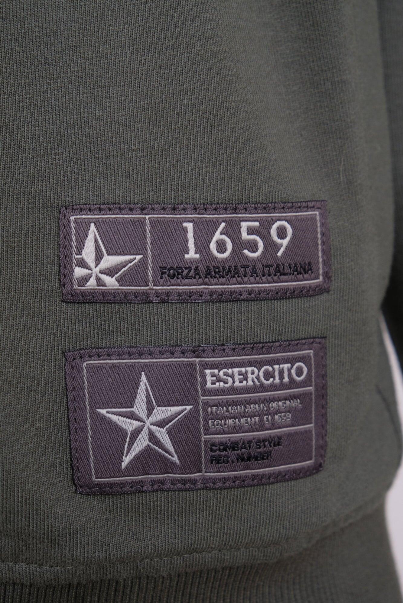 Felpa Esercito militare in cotone uomo 4/4