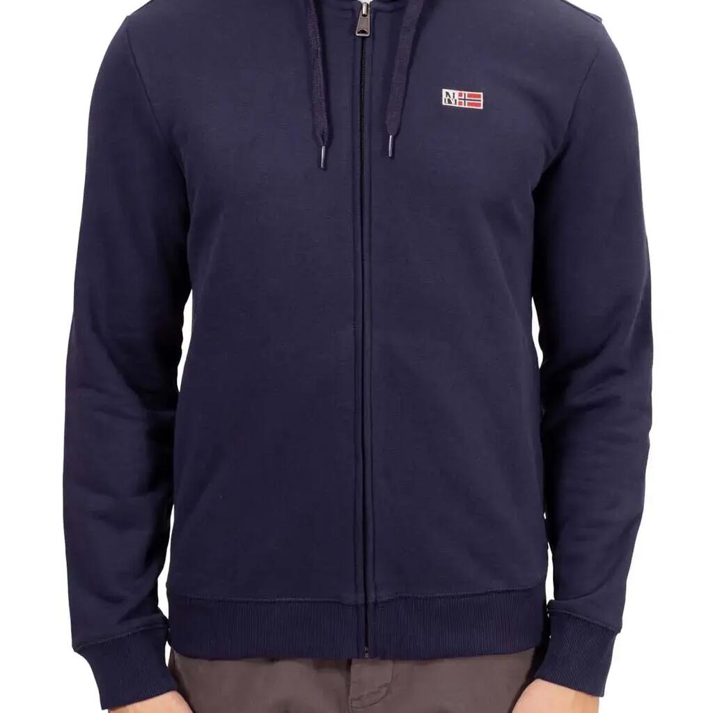 NAPAPIJRI Buri zip-up hoodie - black cotton blend