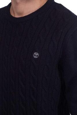 Maglia uomo a trecce con logo