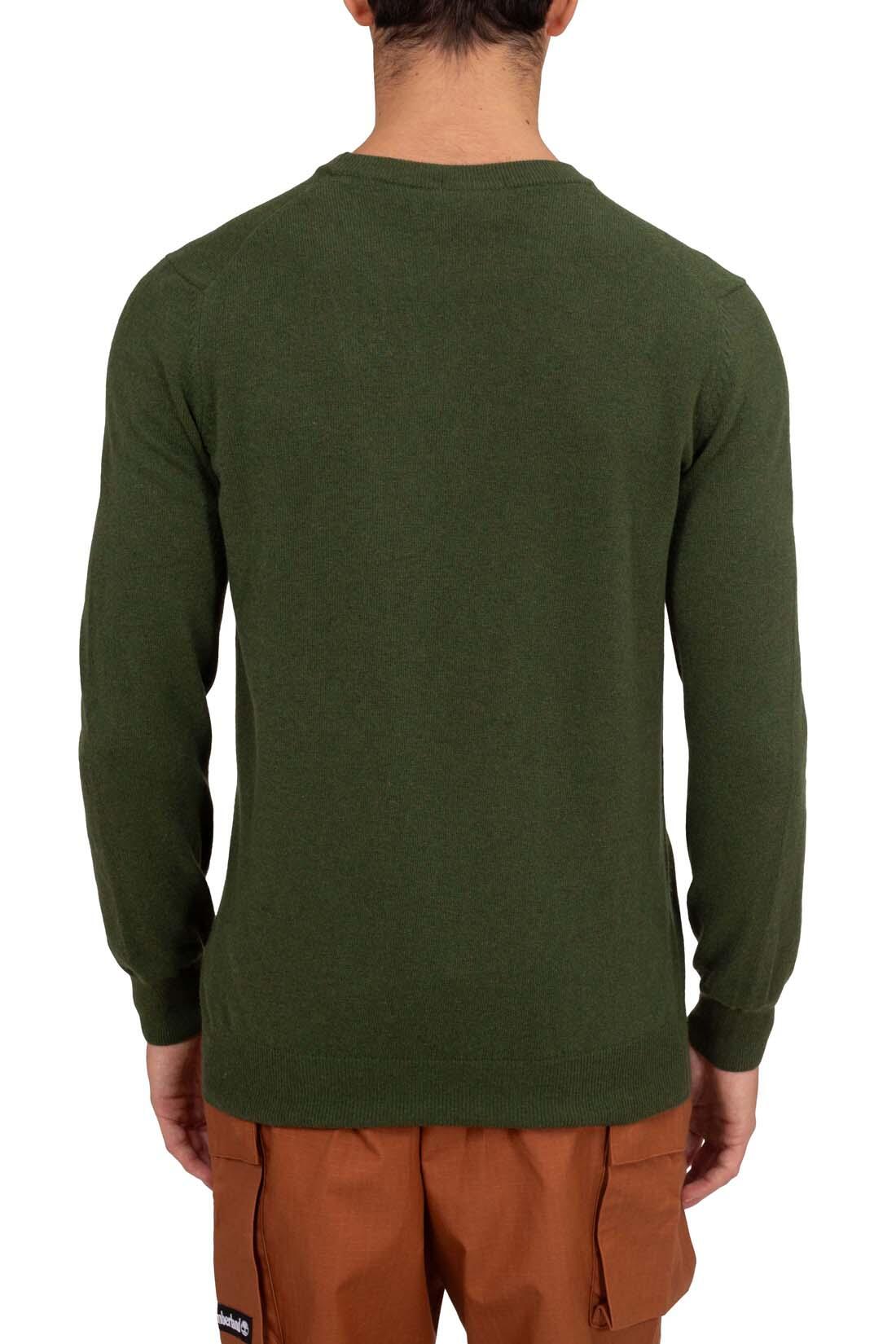 Pullover - Sportswear - Homem - Mistura de lã, corte regular - Verde 3/5