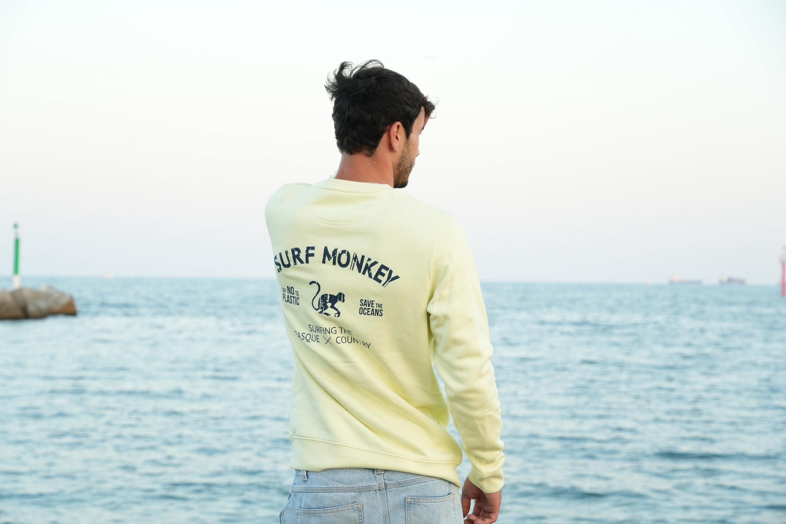 Bluza Save the Ocean – okrągły dekolt / dla dorosłych (cytrynowy) 3/6