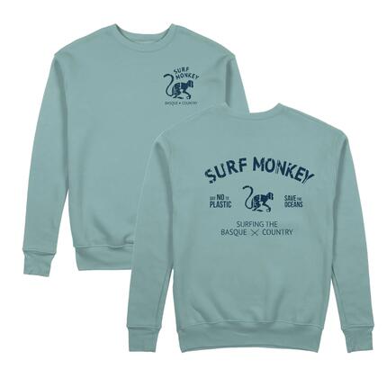 Bluza Save the Ocean – Okrągły dekolt / Dorosły (Piaskowy)