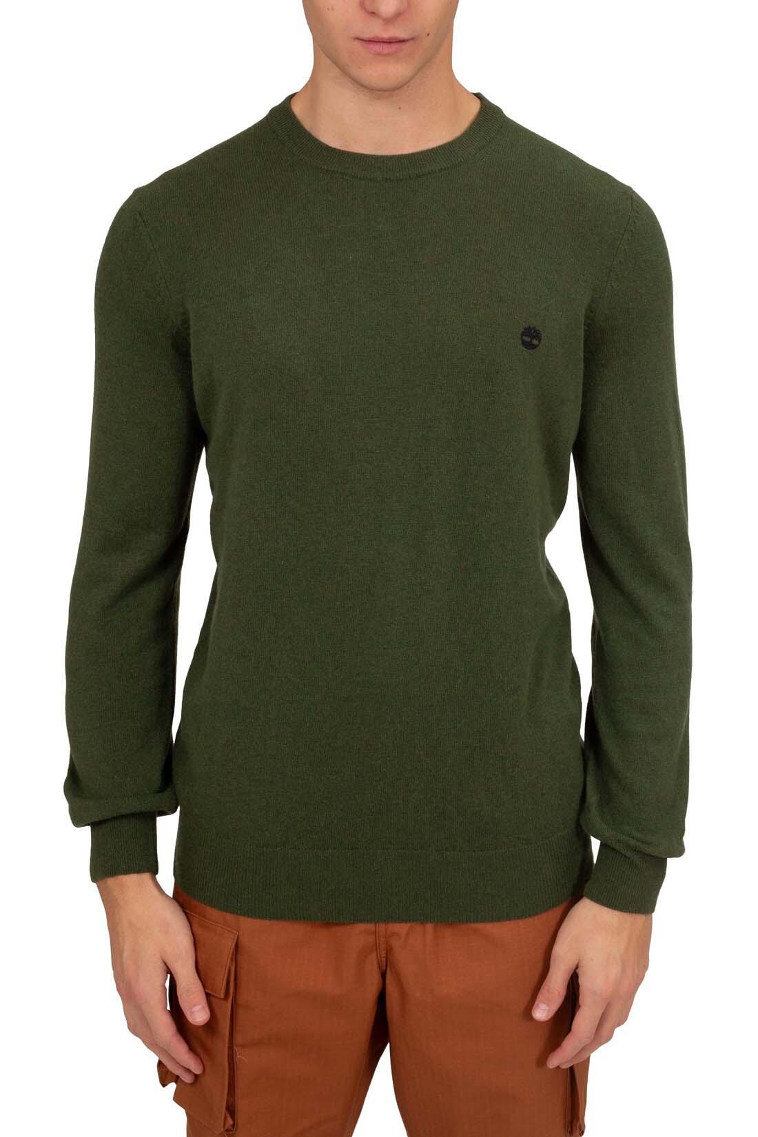 Pullover - Sportswear - Homem - Mistura de lã, corte regular - Verde 2/5