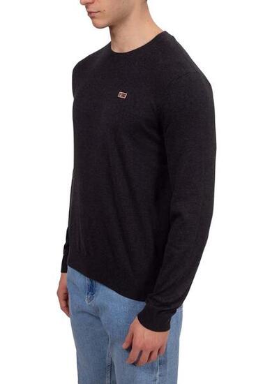 Pull-over - Casual - Homme - 100% coton, coupe regular - Darca - Noir