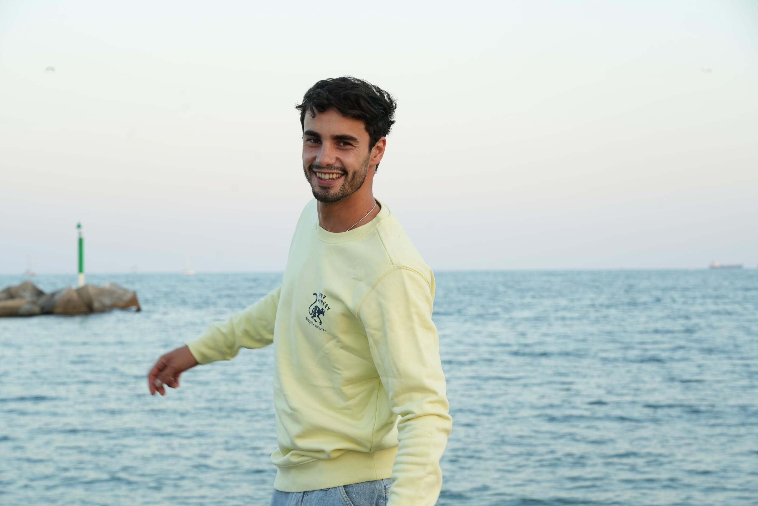 Bluza Save the Ocean – okrągły dekolt / dla dorosłych (cytrynowy) 4/6