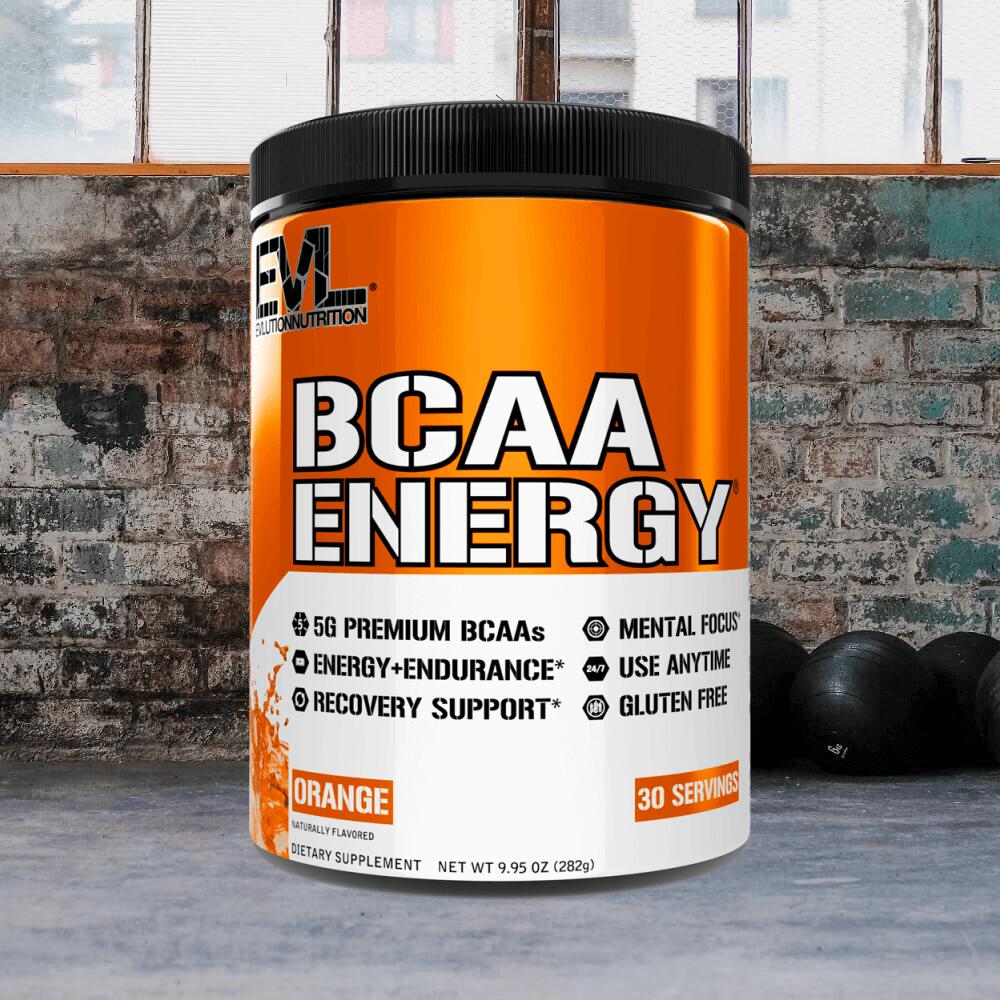 EVL Nutrition BCAA Energy (30 serv) Orange Blast - Acides aminés - BCAA 2/3