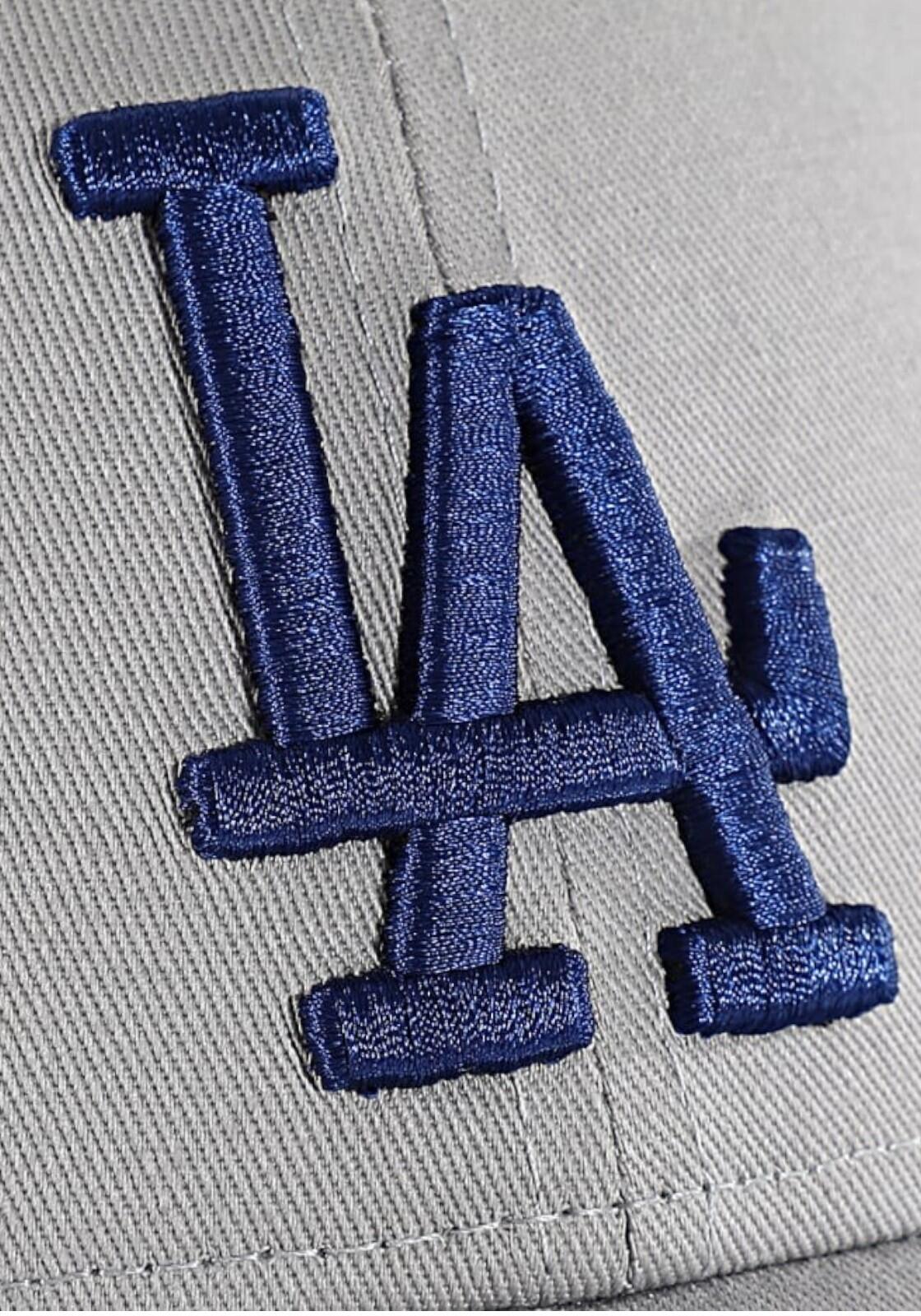 Casquette MLB Los Angeles Dodgers New Era Side Patch 2 9Forty Gris 2/4