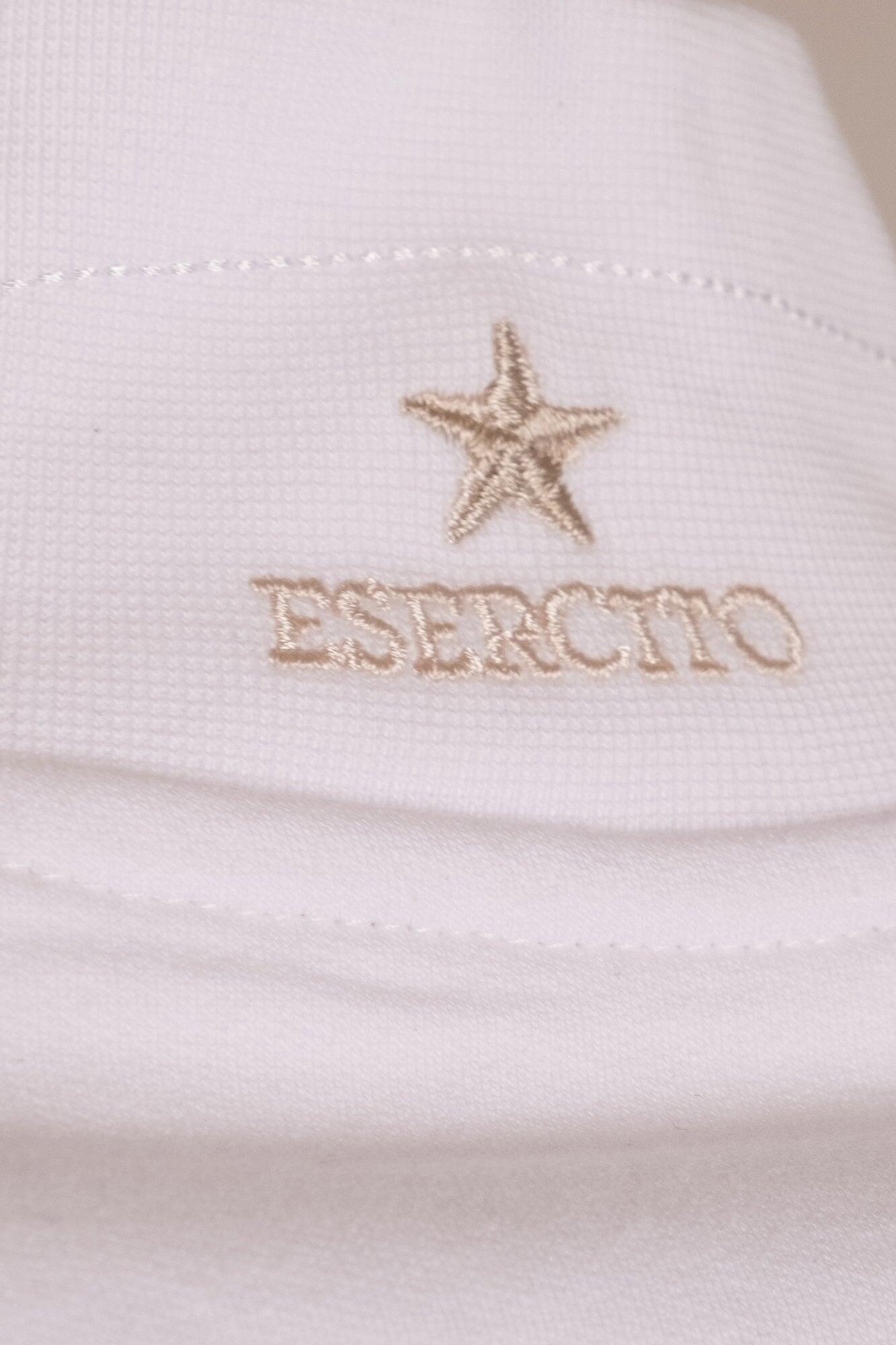 Felpa Esercito con zip bianca donna 4/4