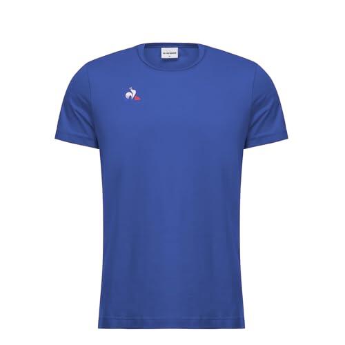 Le Coq Sportif - T-shirt Enfant Le Coq Sportif En Coton Cobalt, 12 Ans - T-shirt Manches Courtes - Bleu - Decathlon
