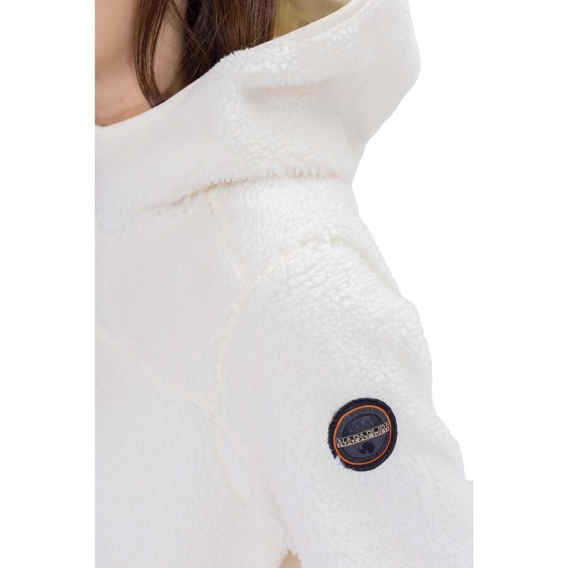 NAPAPIJRI Felpa Donna Turnage In Pile Con Zip E Cappuccio - Colore Nero, Vestibilità Regular