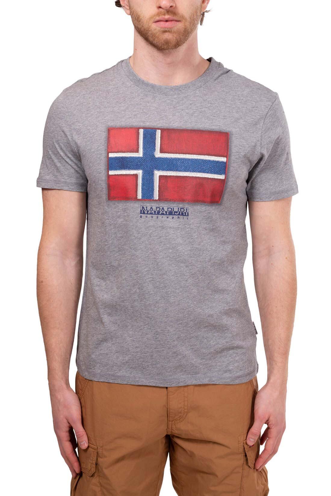 T-shirt uomo con bandiera logo 2/4