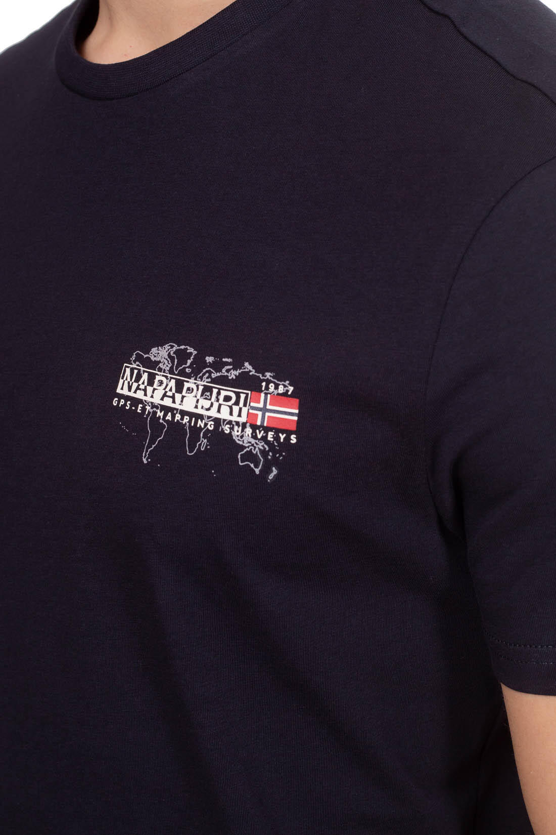 T-shirt - Casual - Heren - Sedil - Regular fit, 100% katoen - Zwart 5/5