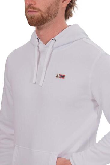 Sweat à capuche homme Burgee - Blanc