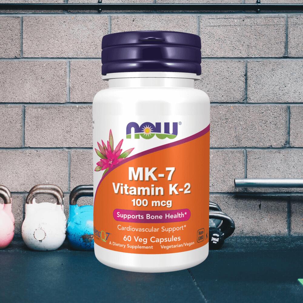 Now Foods Vitamin K2-MK7 100 mcg (60 Caps) Unflavored 2/3
