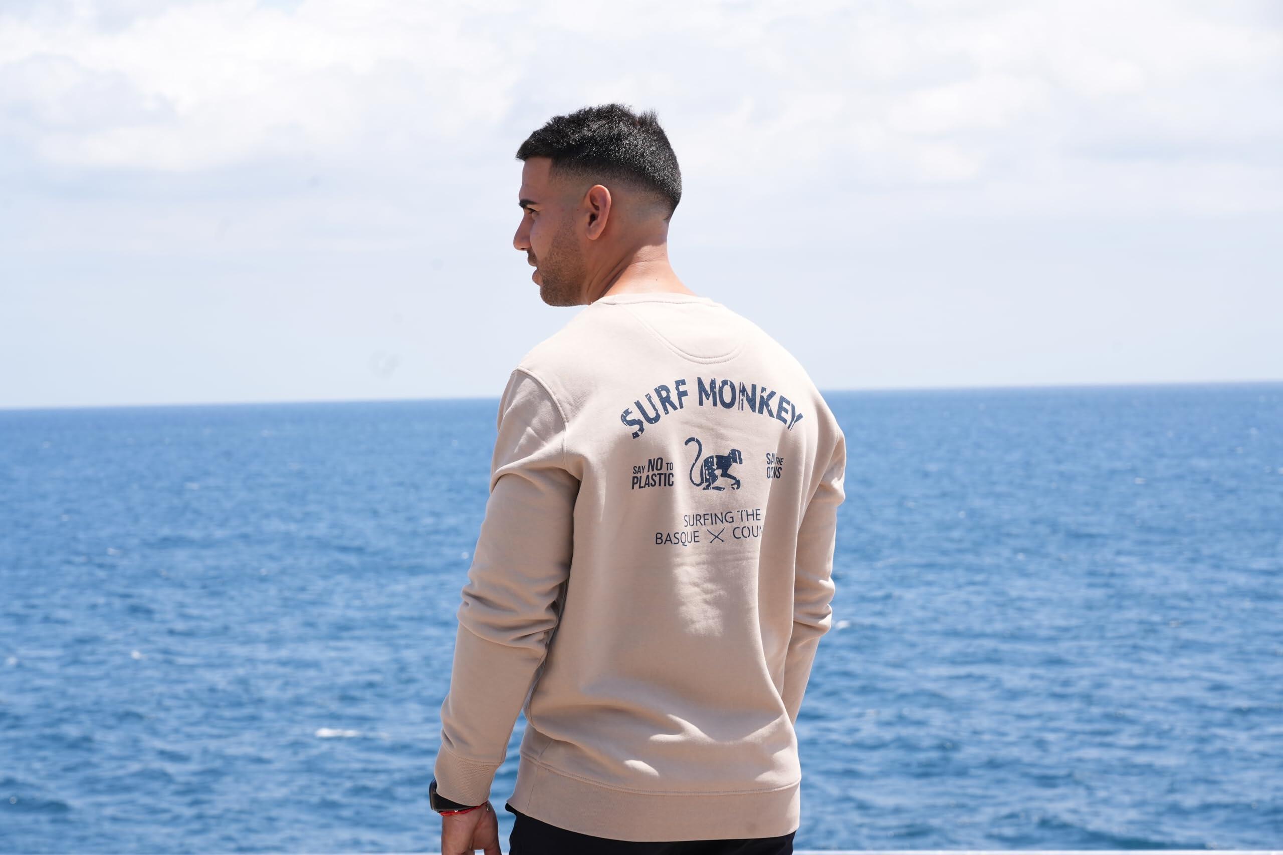 Sudadera Save the ocean - Cuello Redondo / Adulto (Arena) 3/5
