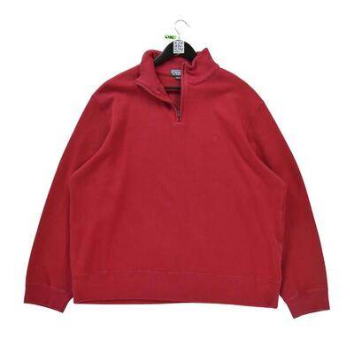 Seconda Mano - Maglione rosso a mezza zip - Stato molto buono