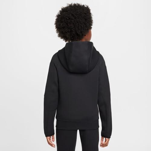 Felpa con zip PSG Tech Fleece Nike, Ragazzi L, Nero/Rosso universitario. 3/7