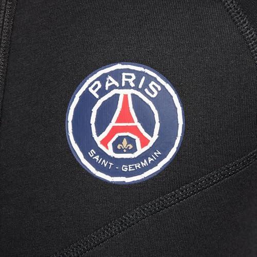 Felpa con zip PSG Tech Fleece Nike, Ragazzi L, Nero/Rosso universitario. 5/7