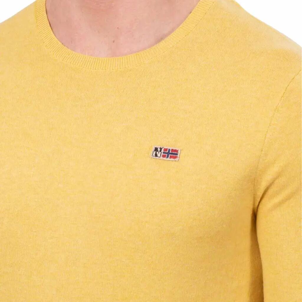 NAPAPIJRI pullover homme cotton washed-effect yellow