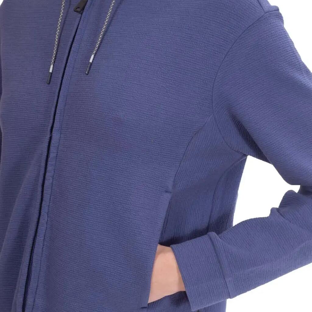 NAPAPIJRI sweatshirt Fenix - women's hooded - 97% cotton 3% elastane - blue