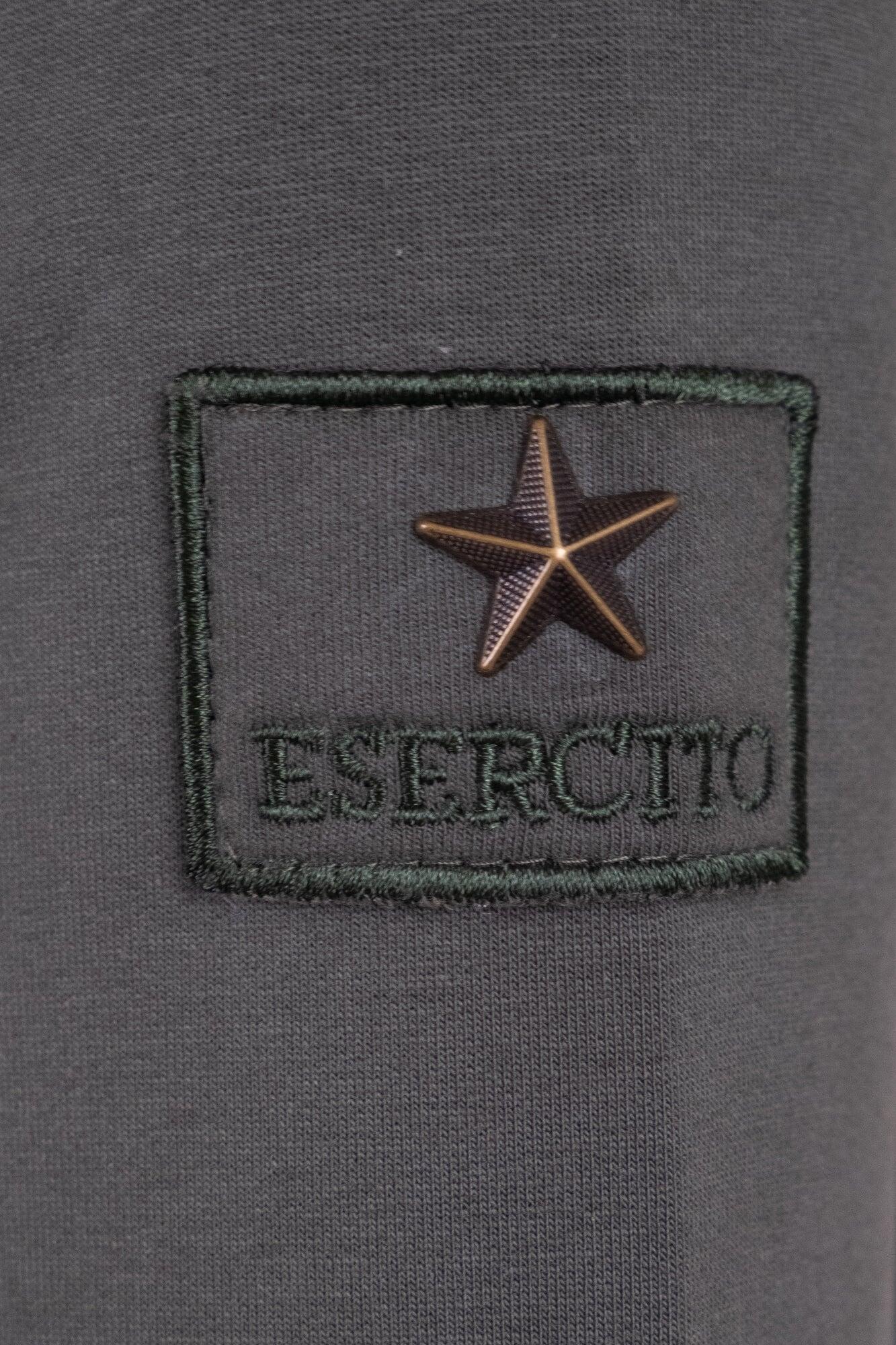 Felpa Alpini con zip militare in cotone uomo 4/4