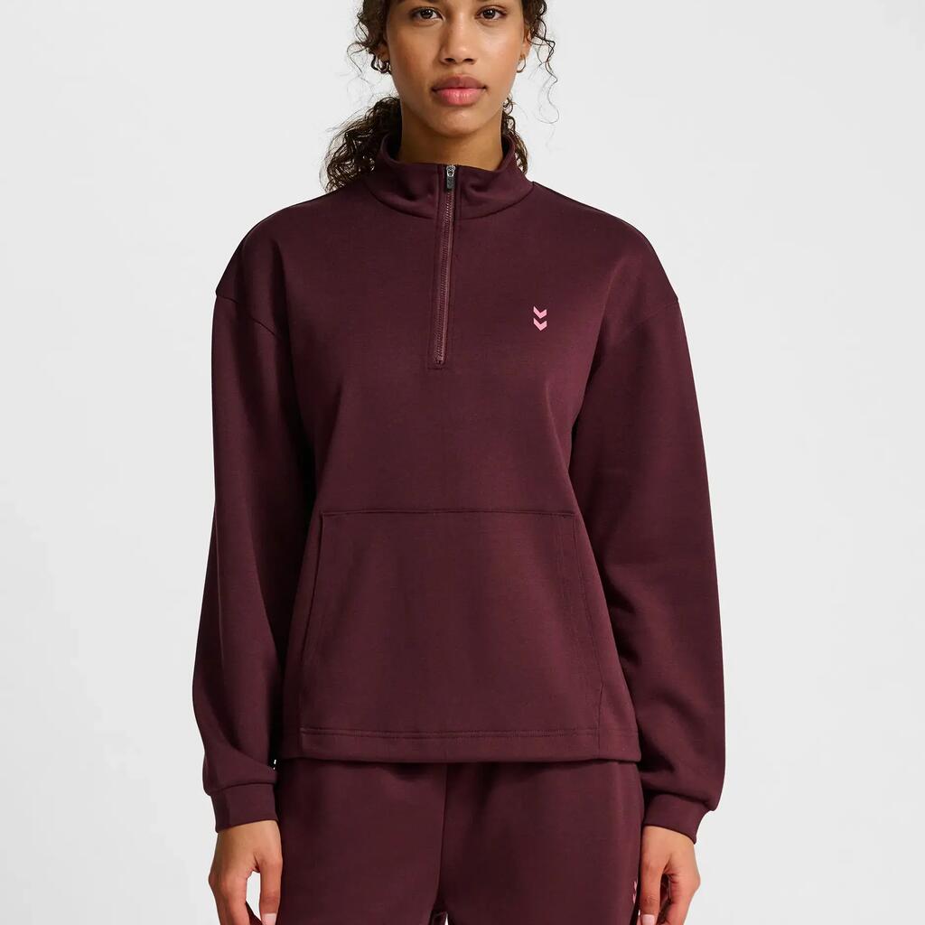 Half zip sweatshirt woman Hummel Soft