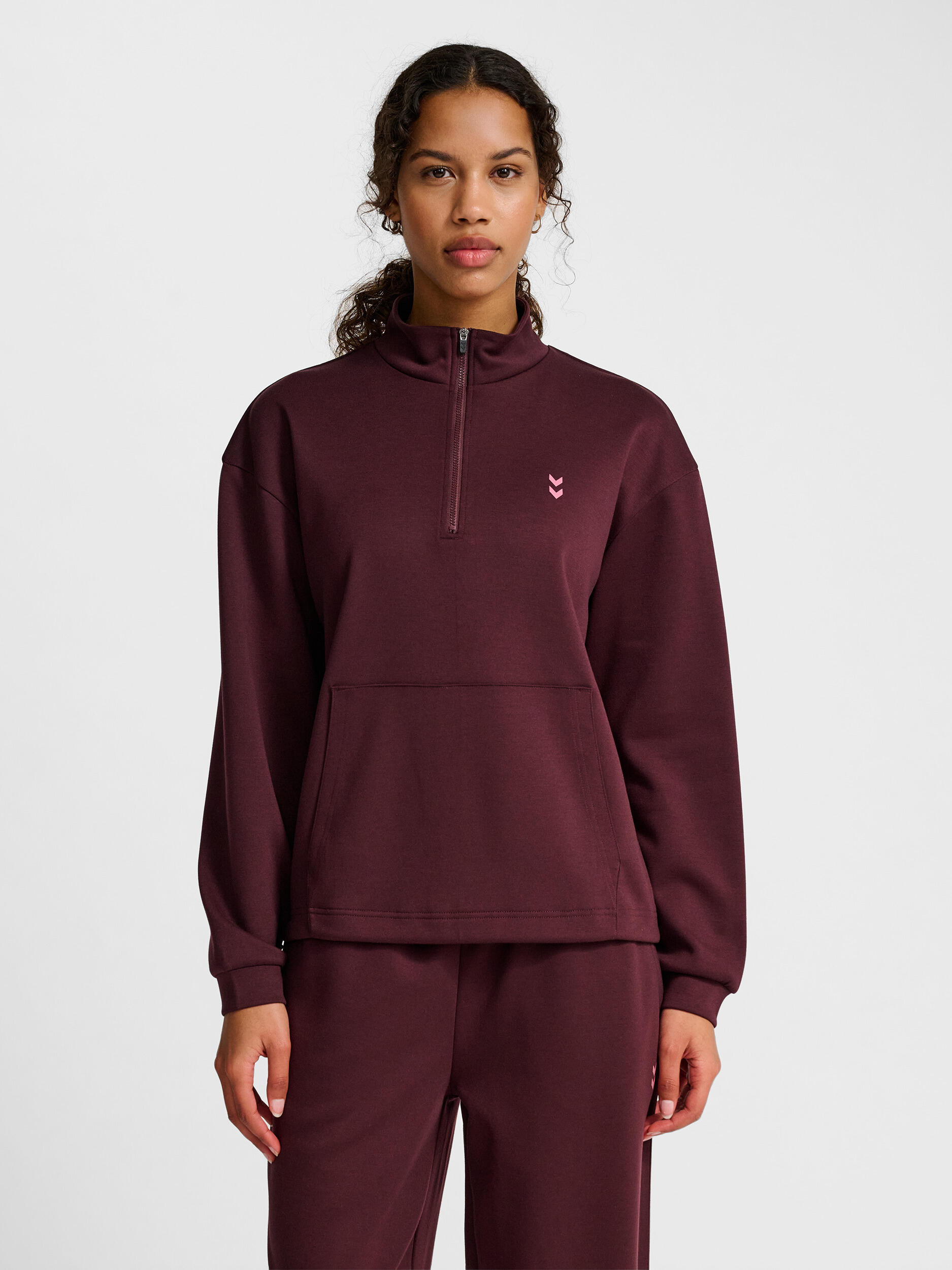HUMMEL Half zip sweatshirt woman Hummel Soft