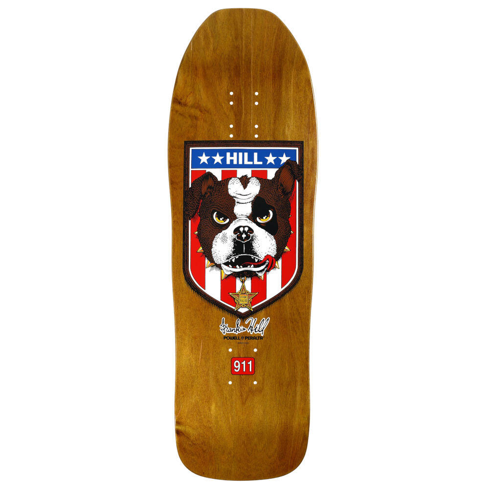 POWELL PERALTA Skateboard Deck O.S. Powell Peralta Frankie Hill Bulldog Deck Brown 10''