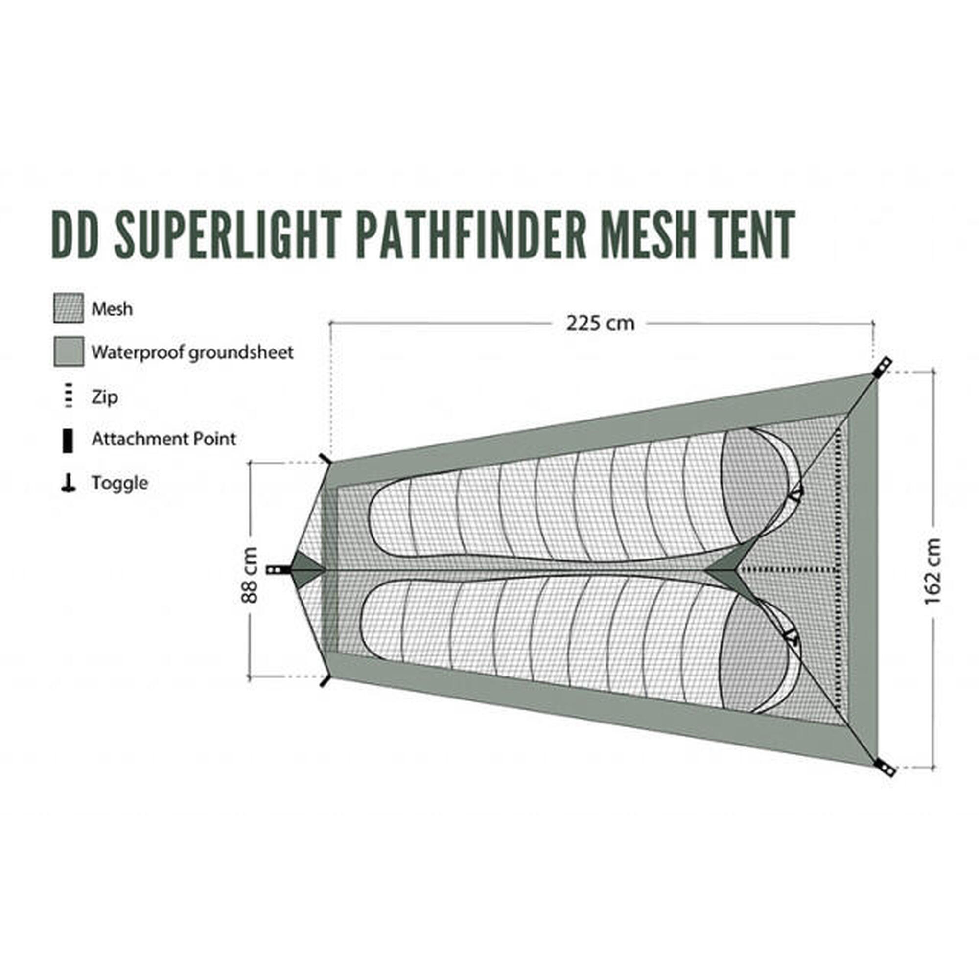Cort 1 Persoana DD SuperLight –PathFinder -panza anti insecte