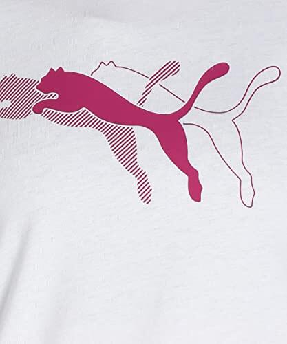 T-shirt donna Puma Power Tee bianco/rosa XS 5/5