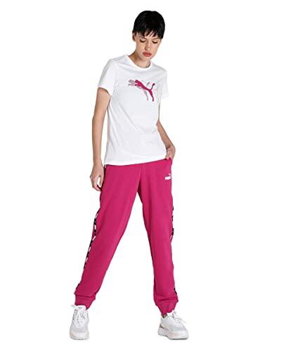 T-shirt donna Puma Power Tee bianco/rosa XS 4/5