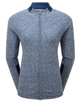 Footjoy full zip dames space dye thermal midlayer navy