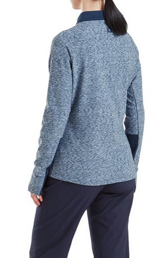 Footjoy Full Zip Dames Space Dye Thermal Midlayer Navy 3/5