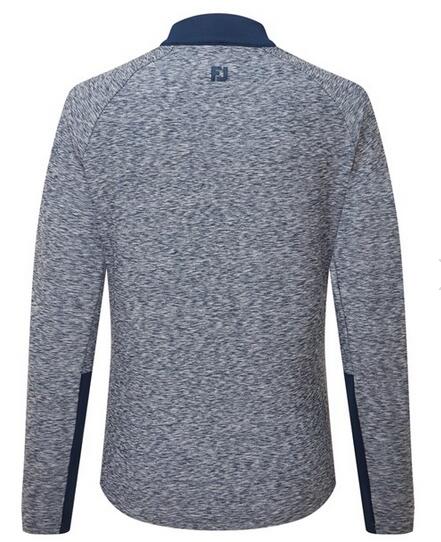 Footjoy Full Zip Dames Space Dye Thermal Midlayer Navy 2/5