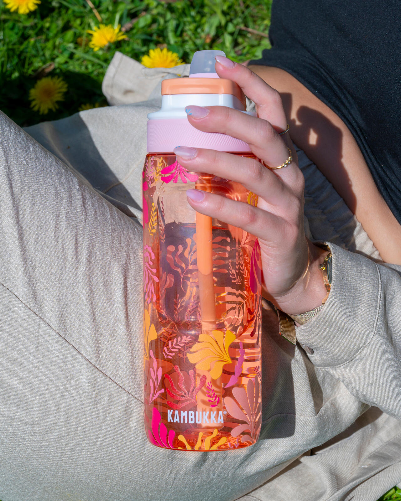 Butelka na wodę Kambukka Lagoon 750ml Nectar Drops bidon ze słomką 5/7