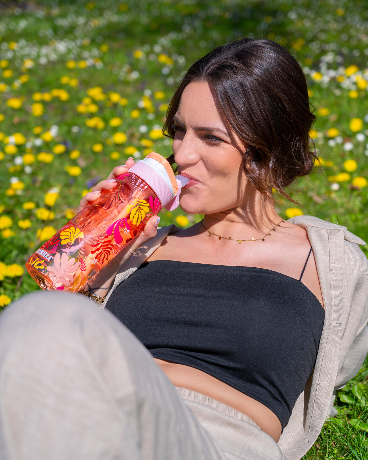 Butelka na wodę Kambukka Lagoon 750ml Nectar Drops bidon ze słomką 4/7