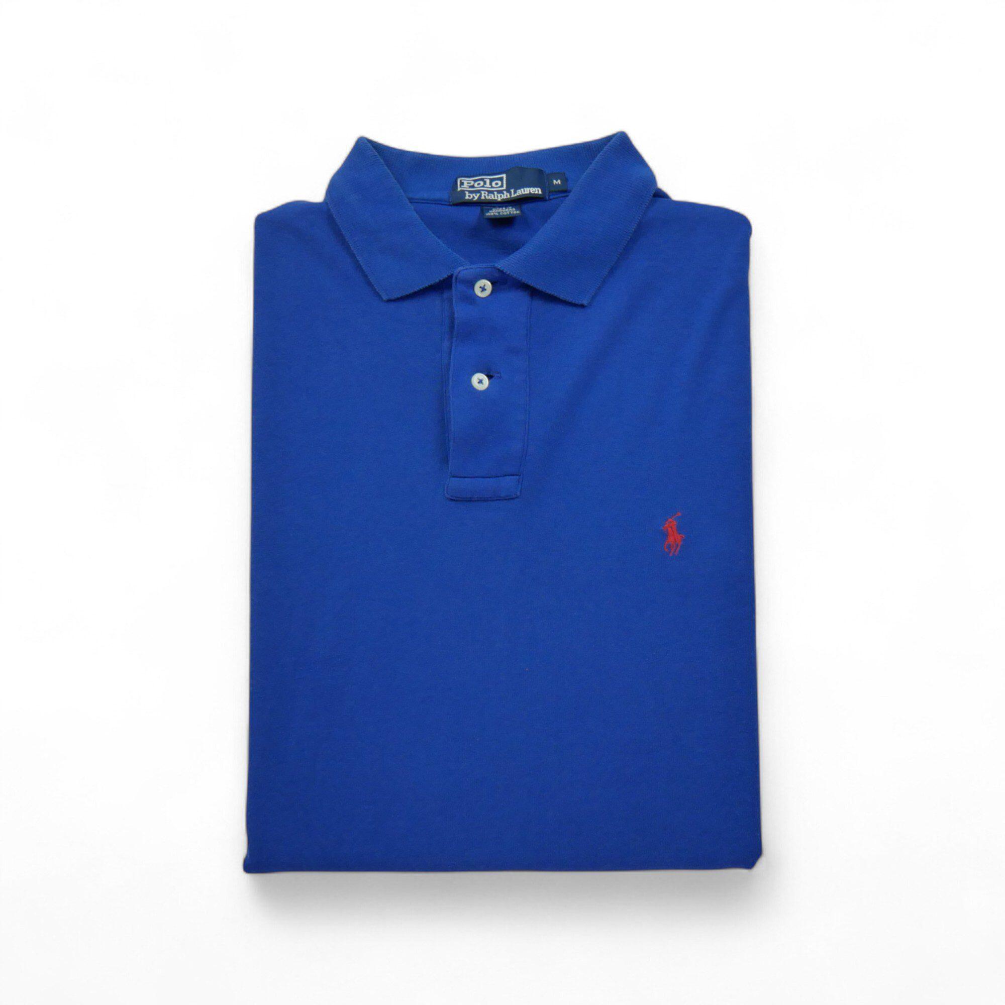 Segunda vida - camisa polo de manga curta azul homem - como novo