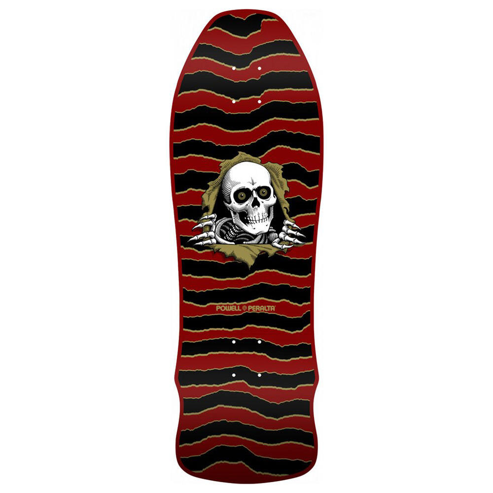 POWELL PERALTA Skateboard Deck Old School Powell Peralta Reissue GeeGah Ripper Maroon 9.75''