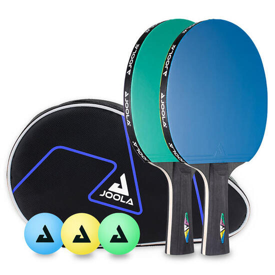 Tafeltennis-set Ping Pong Duo Colorato (2 Bats/3 Ballen)