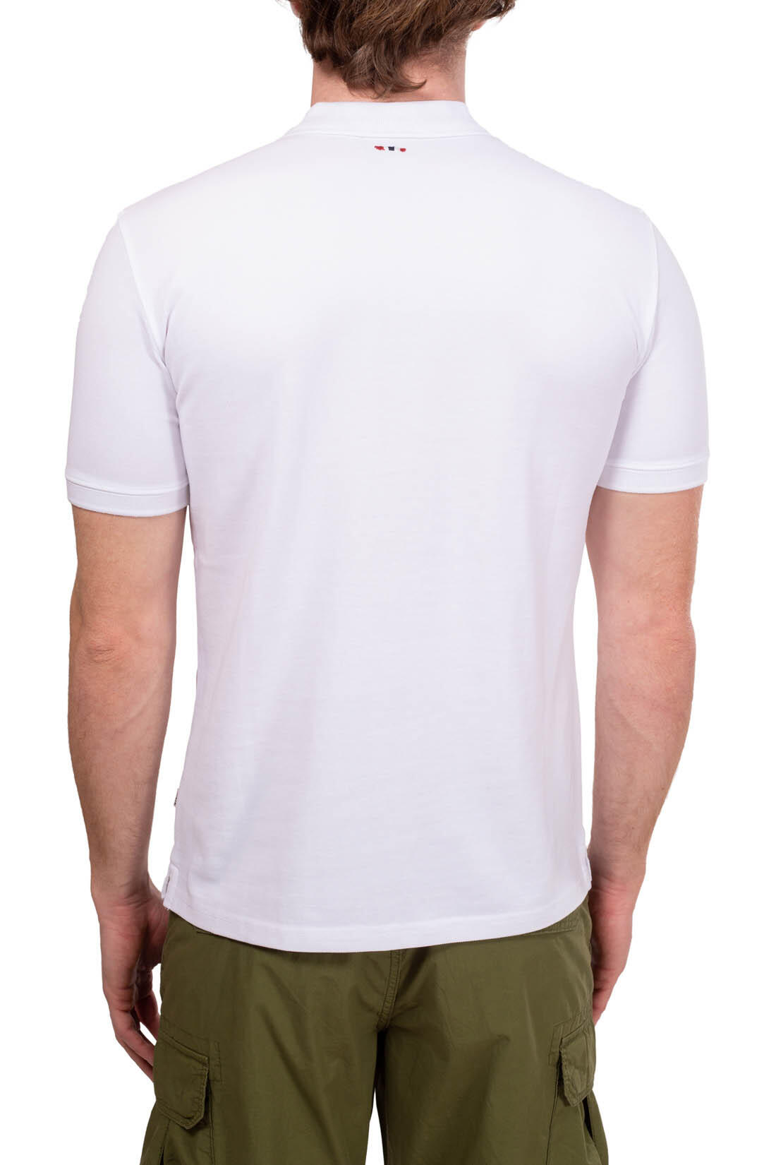 Polo uomo con patch logo 3/4