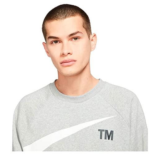 Sweatshirt Nike Sportswear Swoosh pour Homme en DK Grey Heather 2/6