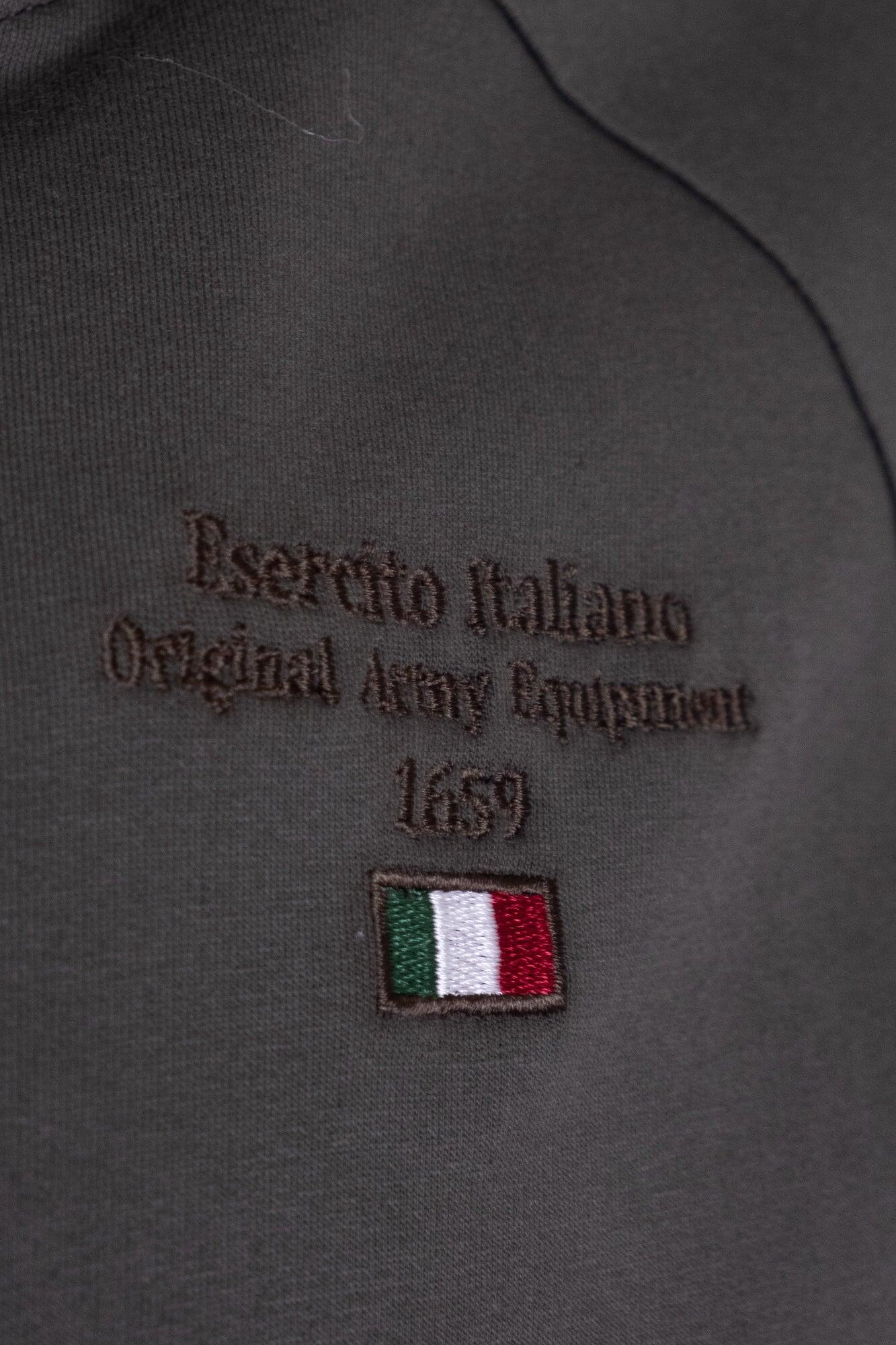 Felpa Esercito con cappuccio e zip militare uomo 3/4