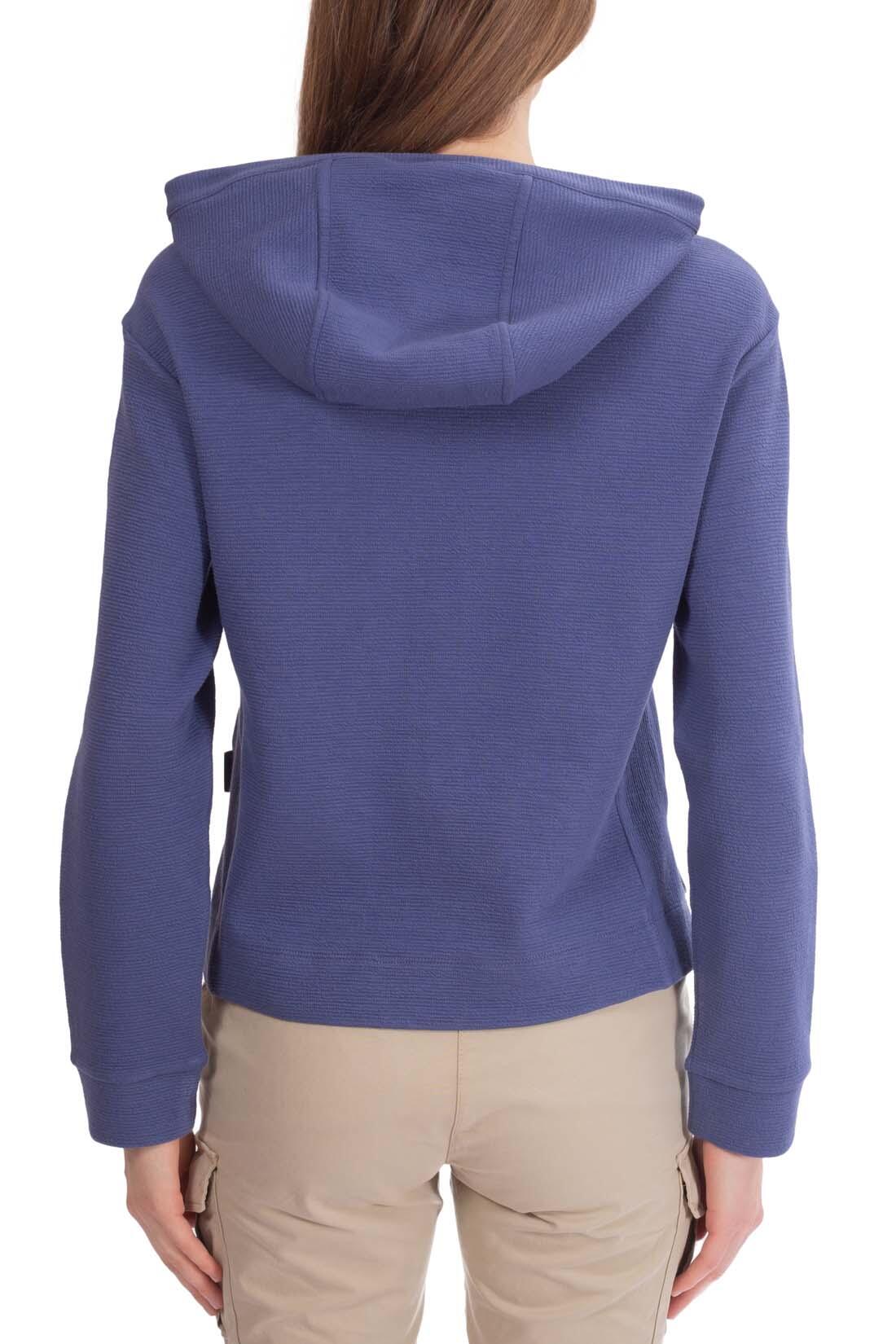 Sweatshirt - casual - Donna - cappuccio, regular fit, logo - Fenix - blu 4/4