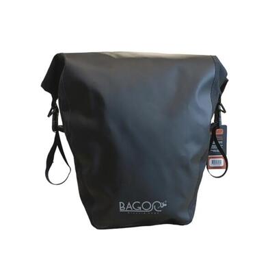 Bagoo enkele fietstas pakaftas zwart - 22 liter - bisonyl