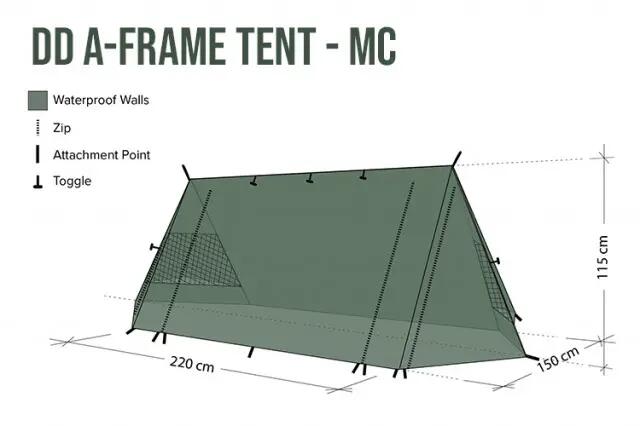 Cort 2 Persoane DD A-Frame Camo 7/7