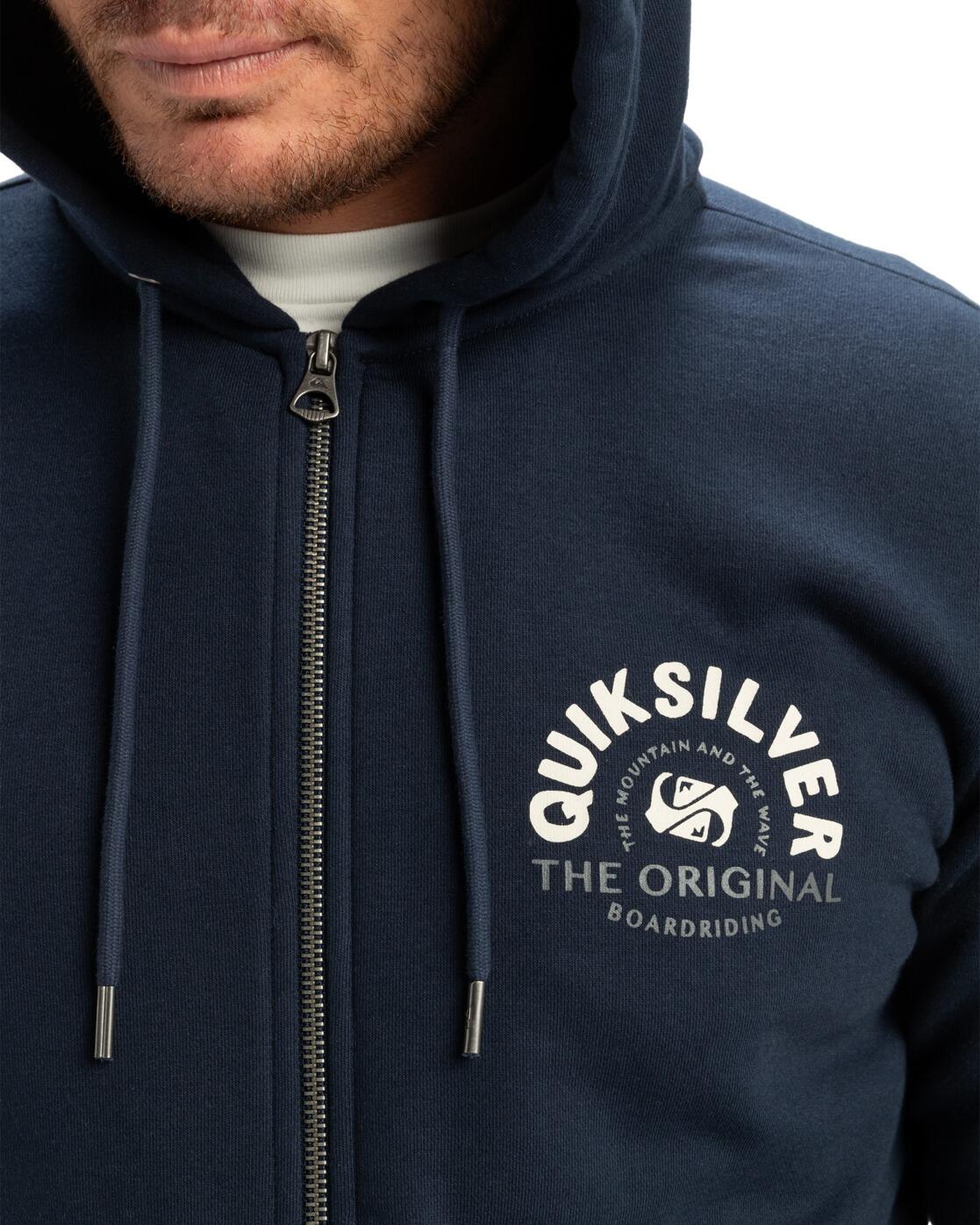 Hoodie mit durchgehendem Reißverschluss GRAPHIC Schwarz Herren 4/4